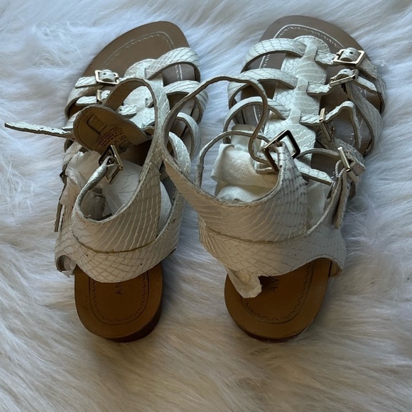 Antonio Melani Fea Gladiator White Sandal in St. Tropez Size 8 - Picture 6 of 8